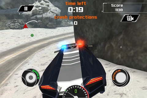 Arctic Police Racer 3D - eXtreme Snow Road Racing Cops Pro Game Version screenshot 2