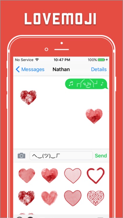 Lovemoji - A love/heart emoji share