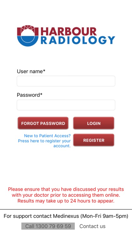 Harbour Radiology Patient Access