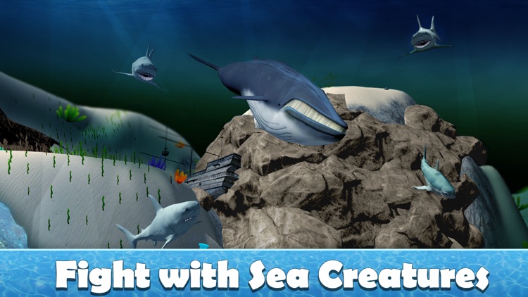 Big Blue Whale Survival 3D - Try whale simulator, be ocean animal!