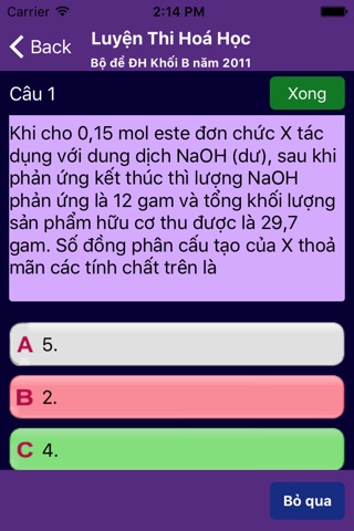 Luyện Thi Hoá Học - THPT, Cao Đẳng, Đại Học screenshot 3