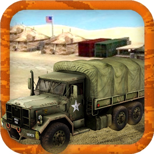 Military Transport Truck 3D Icon