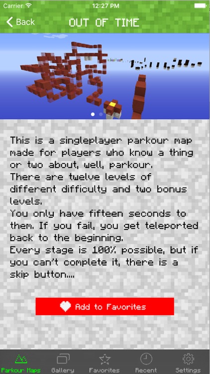 PARKOUR MAPS FOR MINECRAFT PC EDITION - DOWNLOAD BEST POCKET MAPS FOR MINECRAFT screenshot-3
