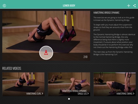 Suspended Bodyweight Training - exercise videos screenshot 4