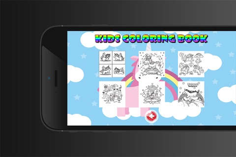 Kids Coloring Book Unicorn  - Educational Learning Games For Kids And Toddler screenshot 3