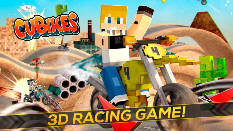 Cubikes | Desert Dirt Bikes Racing & Crafting Game For Free