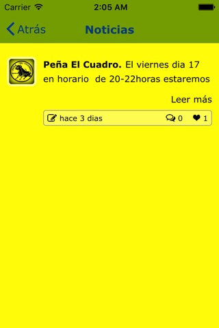 Peña El Cuadro screenshot 3