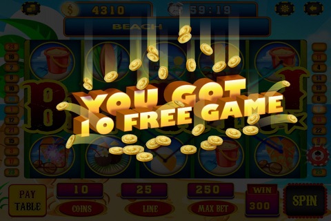 Slots Golden Beach Sand & Boardwalk Texas Adventure Casino Game Pro screenshot 3