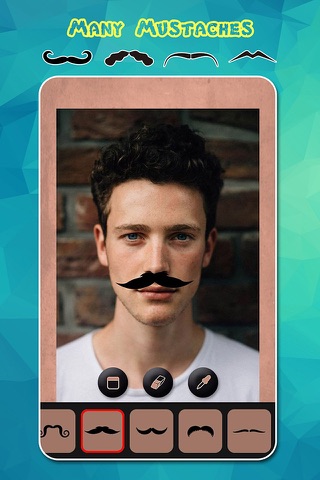 Men's Mustache Booth - Grow & Morph a Hilarious Beard Sticker on Face screenshot 3