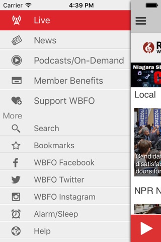 WBFO 88.7 screenshot 3