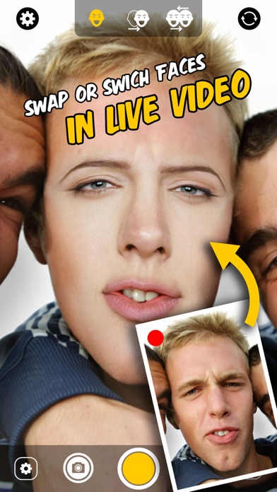 live face change swap switch faces with celebrities friends