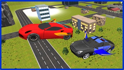 How to cancel & delete Flying Car Racing Police Chase – Futuristic Flying thief escape Simulator from iphone & ipad 1