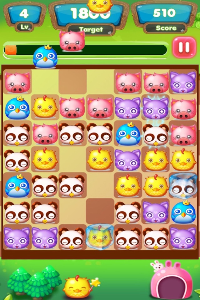 Cute Animal Jam Crush:Free jelly jump fun puzzle games screenshot 2