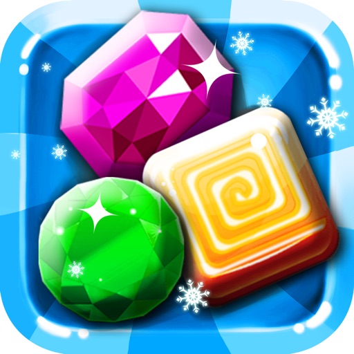 Freezin Ice Match-3 - fun candy puzzle game for jewel mania'cs free Icon