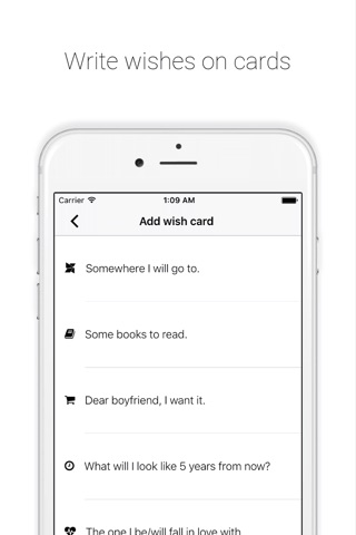 Wish Card - Remind youself the moment you want to have screenshot 2