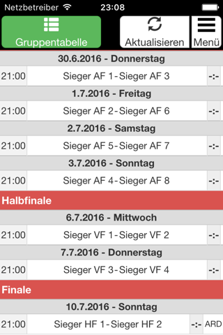 Euro Soccer Fixtures screenshot 3