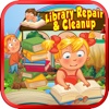 Library Repair and Cleanup – Enjoy crazy cleaning & washing game for kids