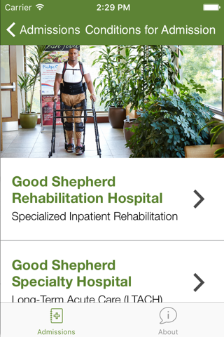 Good Shepherd Rehabilitation: Clinical screenshot 2