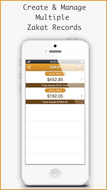 Zakat Calculation Chart