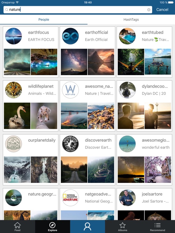InstaFlow for iPad -Grab the best photos you like.