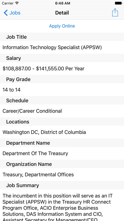 Gov Job Search - Find government jobs and employment information screenshot-4