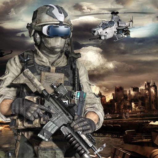 VR City Crime Terror Attack Icon