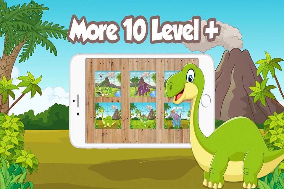 Dino Puzzle Games For Kids Free - Dinosaur Jigsaw Puzzles For Preschool Toddlers Girls and Boys screenshot 2