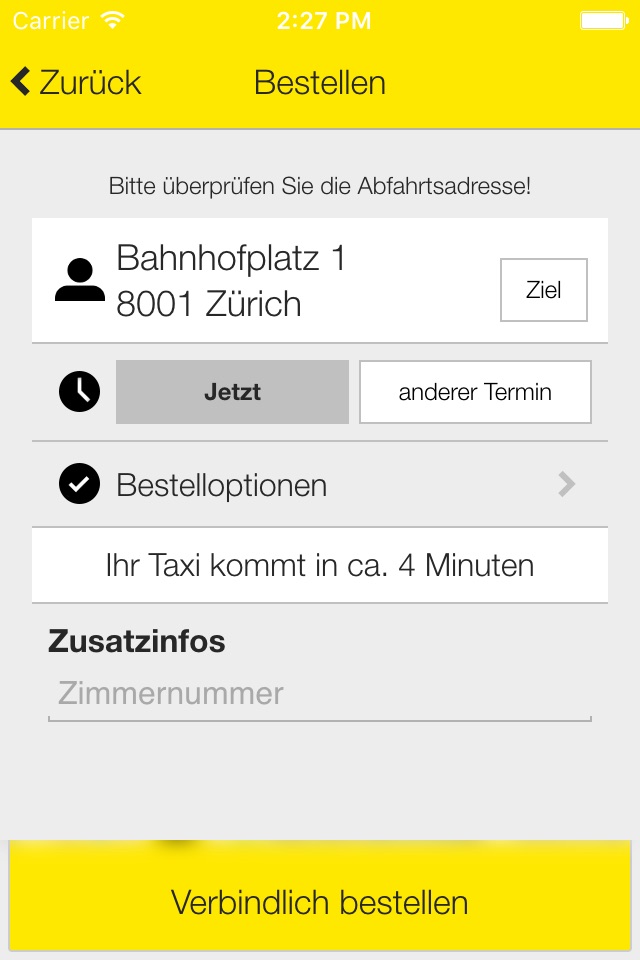 Taxi 7x7 Zürich screenshot 4