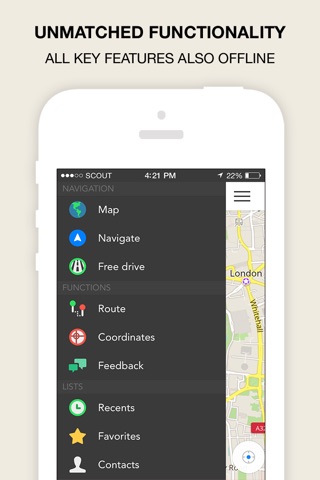 GPS Navigation, Maps & Traffic - Scout (Sat Nav) screenshot 3