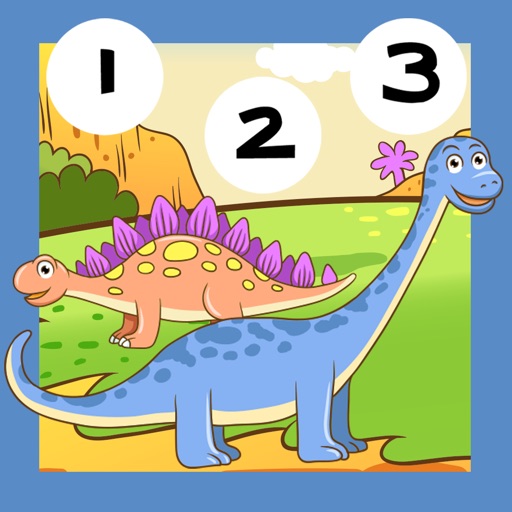 123 Count-ing & Learn-ing Number-s To Ten With Dino-saur. My Kid-s & Baby First Free Education-al Game-s iOS App