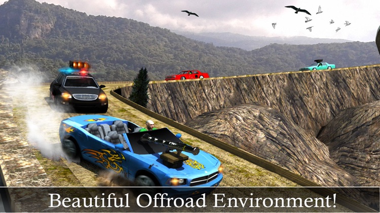 Off-Road Police Car Driver Chase: Real Driving & Action Shooting Game screenshot-3