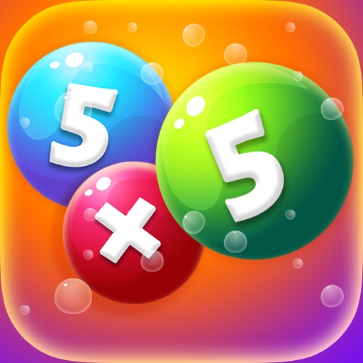 Bubble Genius: Multiplication Table Math Game. Have Fun, Learn Math!