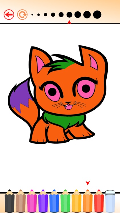 The Kitten Coloring Book HD: Learn to color and draw a kitten, Free games for children