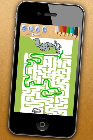 Animal maze game for kids - Solve the maze do the puzzle and paint the funny animals in the game Premium screenshot 4