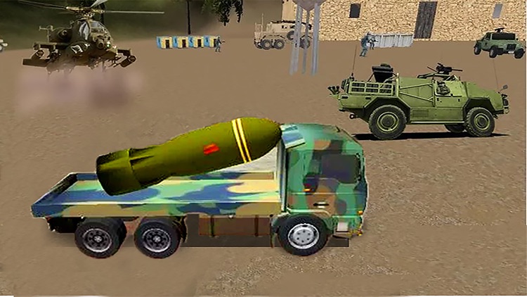 Military Cargo Transport : Army War Missile Cargo Truck Driving & Parking 3D