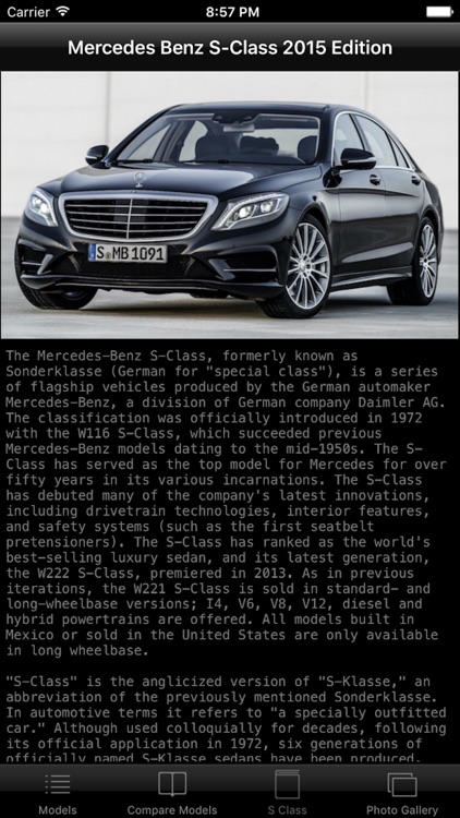 Specs for Mercedes Benz S-Class 2015 edition screenshot-3
