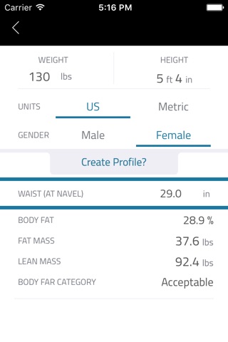Strength Calc: Strength calculator to help you with body strength analysis screenshot 3