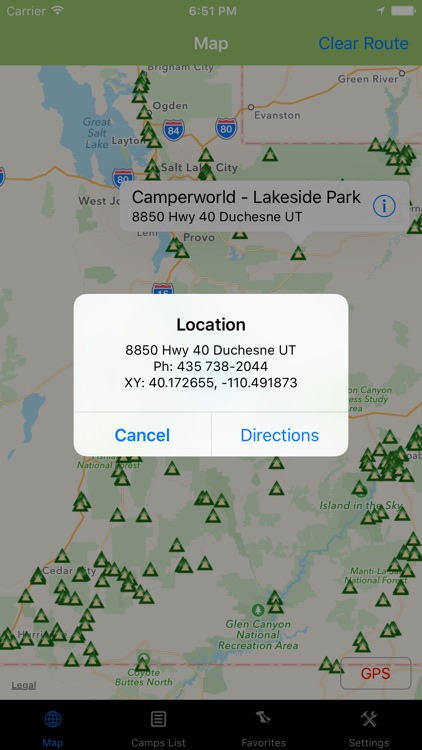 Utah – Camping & RV spots screenshot-3