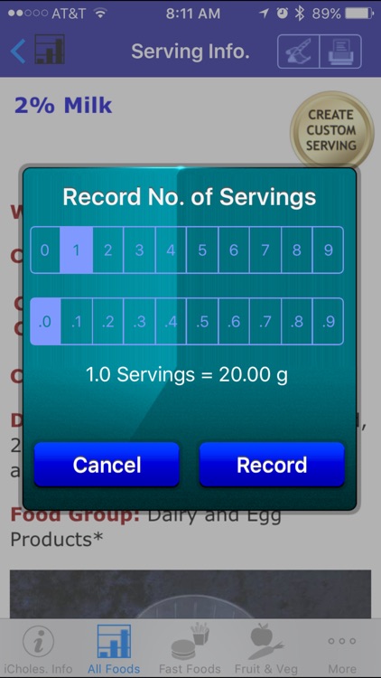 iCholesterol - iNutrient: Dietary Cholesterol screenshot-4