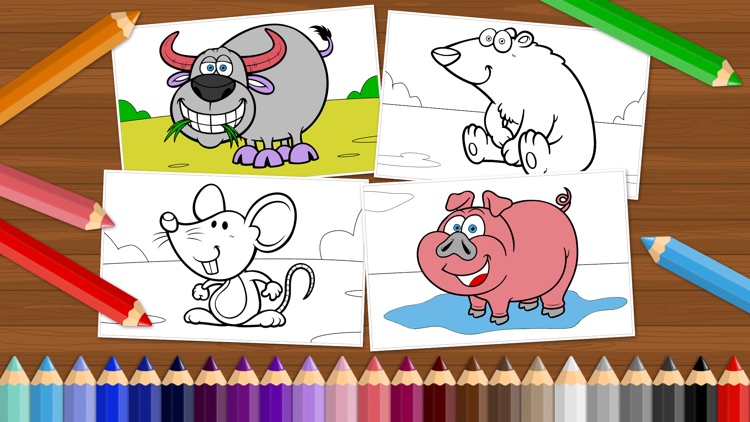 Funny Animals - Coloring Book for Little Boys, Little Girls and Kids