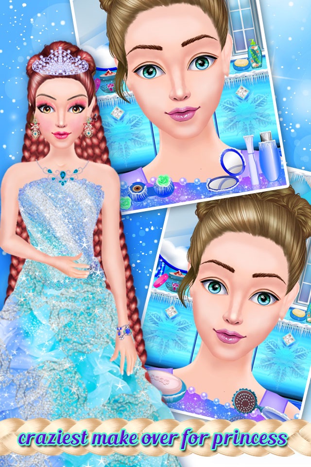 Ice Princess Hairstyles Hair Salon Girls Games screenshot 4