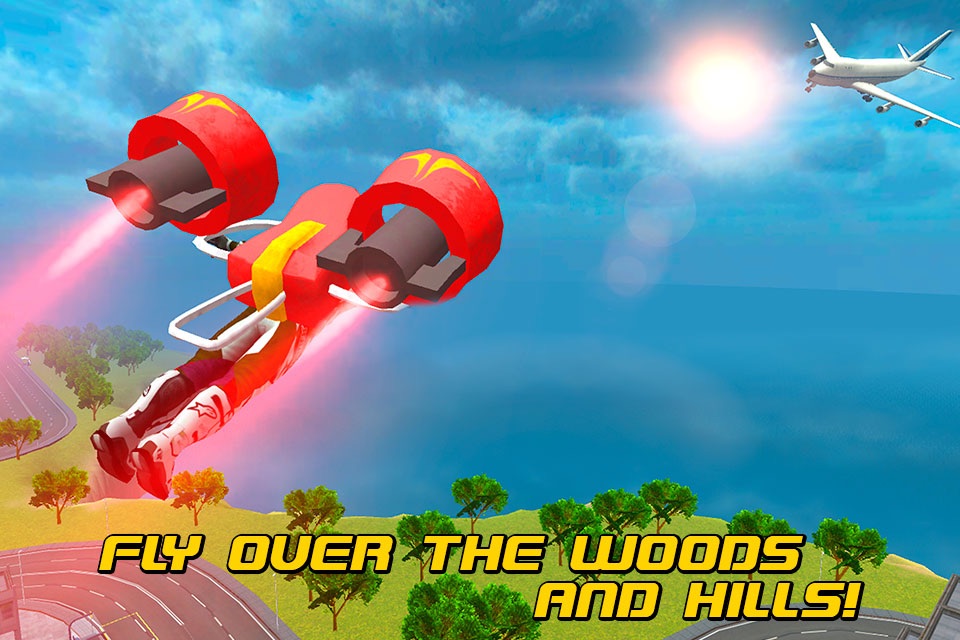 Flying Man: Skydiving Air Race 3D screenshot 2