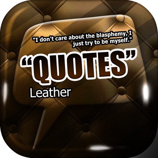 Daily Quotes Inspirational Maker “ Leather ” Fashion Wallpaper Themes Pro icon