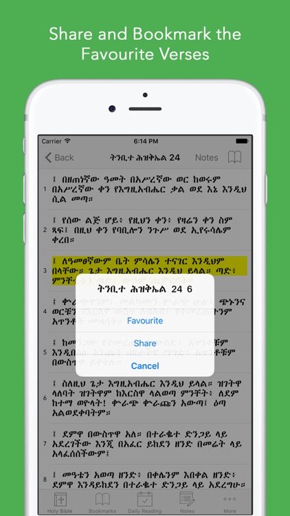 Amharic Bible: Easy to use Bible app in Amharic for daily offline bible book reading screenshot-3