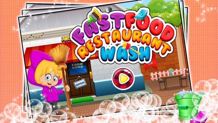 Fast Food Restaurant Wash - Clean up the messy kitchen & dishes in this kid’s game screenshot-3