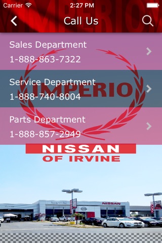 Imperio Nissan Irvine screenshot 3