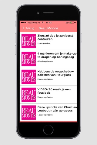 Beauty nieuws screenshot 2
