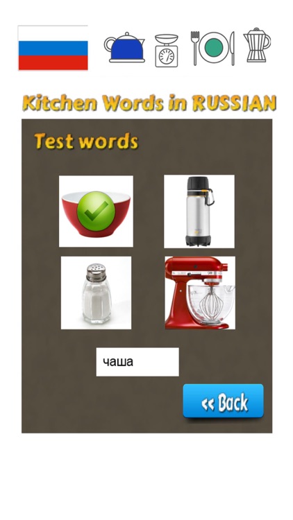 Russian Vocabulary Training - Kitchen Words