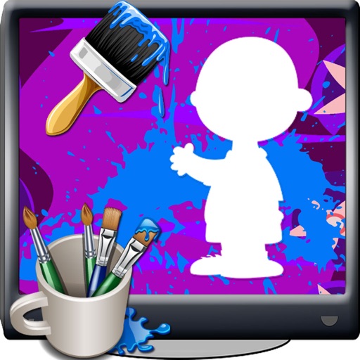 Coloring For Kids Games Charlie Brown Edition Icon
