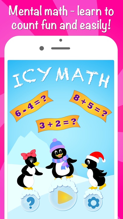 Icy Math - Addition and Subtraction game for kids